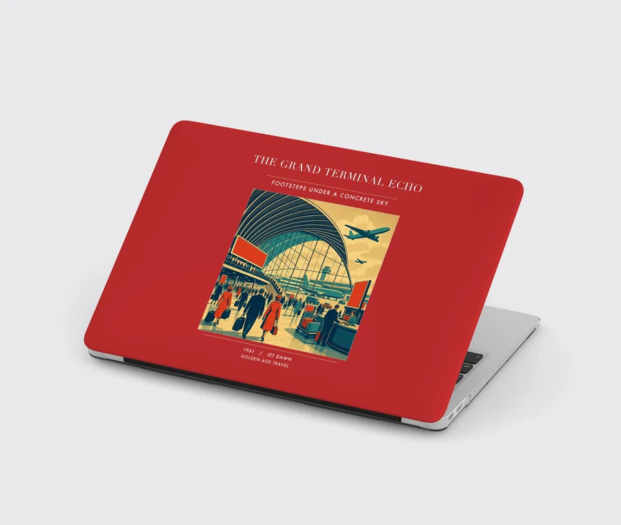 VINTAGE G4300 - The Grand Terminal Echo - Designed MacBook Cases design on red