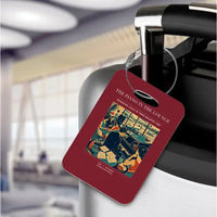 Thumbnail for VINTAGE G4301 - The Piano In The Lounge - Acrylic Luggage Tags design on darkred