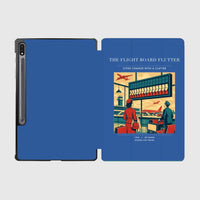 Thumbnail for VINTAGE G4302 - The Flight Board Flutter - Designed iPad & Samsung Tablet Cases design on blue samsung