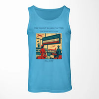 Thumbnail for VINTAGE G4302 - The Flight Board Flutter - Designed Tank Tops design on skyblue