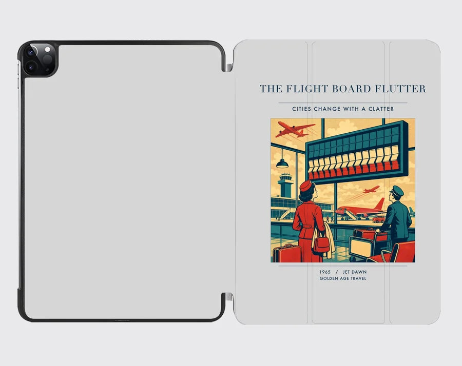 VINTAGE G4302 - The Flight Board Flutter - Designed iPad & Samsung Tablet Cases design on lightgray ipad