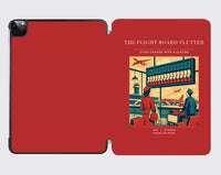 Thumbnail for VINTAGE G4302 - The Flight Board Flutter - Designed iPad & Samsung Tablet Cases design on red ipad