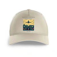 Thumbnail for VINTAGE G4303 - The Runway Light River - Printed Hat design on beige