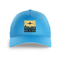 Thumbnail for VINTAGE G4303 - The Runway Light River - Printed Hat design on lightblue