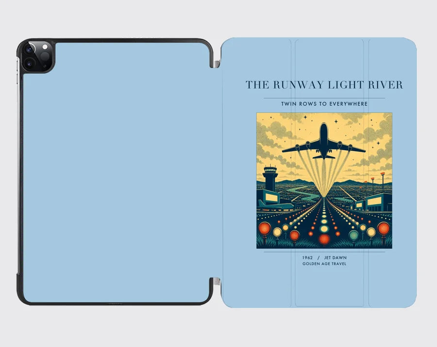 VINTAGE G4303 - The Runway Light River - Designed iPad & Samsung Tablet Cases design on lightblue ipad