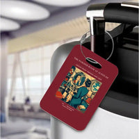 Thumbnail for VINTAGE G4305 - The Powder Room At Altitude - Acrylic Luggage Tags design on darkred