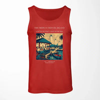 Thumbnail for VINTAGE G4309 - The Midway Refuel Island - Designed Tank Tops design on red