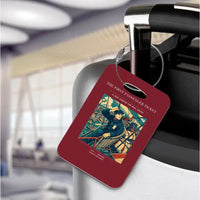 Thumbnail for VINTAGE G4321 - The First Passenger Ticket - Acrylic Luggage Tags design on darkred