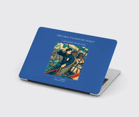 Thumbnail for VINTAGE G4321 - The First Passenger Ticket - Designed MacBook Cases design on blue