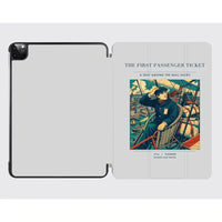 Thumbnail for VINTAGE G4321 - The First Passenger Ticket - Designed iPad & Samsung Tablet Cases design on lightgray ipad