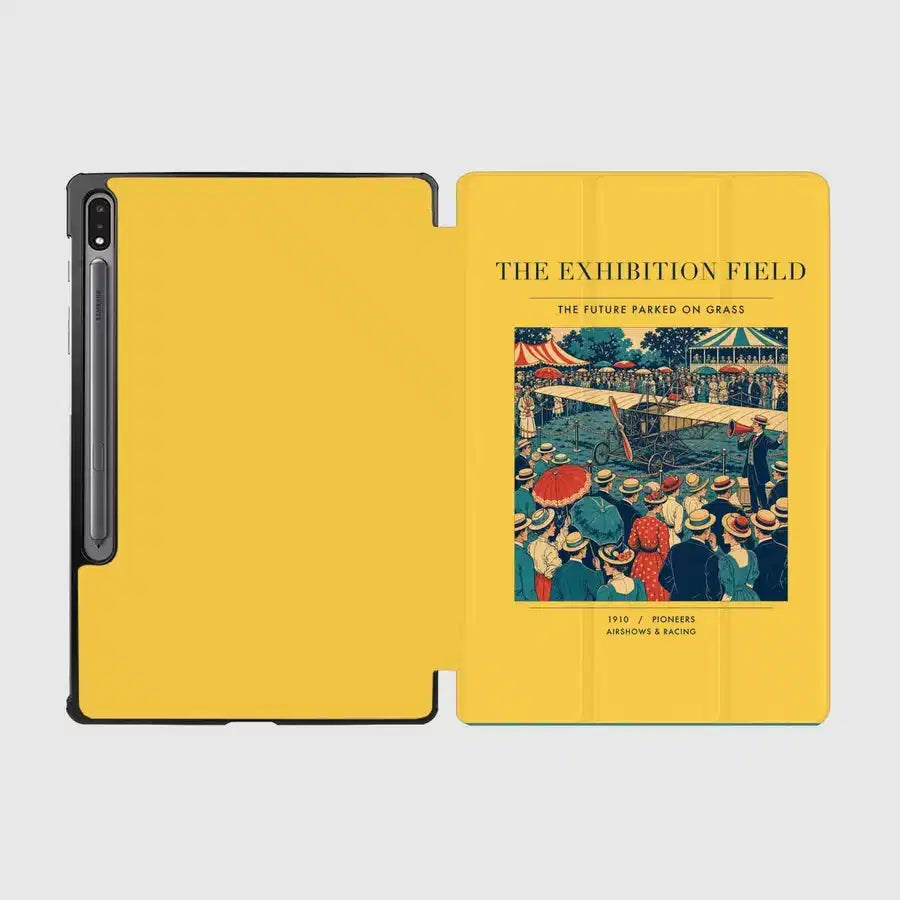 VINTAGE G4322 - The Exhibition Field - Designed iPad & Samsung Tablet Cases design on yellow samsung