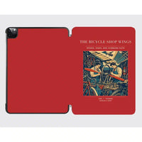 Thumbnail for VINTAGE G4323 - The Bicycle Shop Wings - Designed iPad & Samsung Tablet Cases design on red ipad