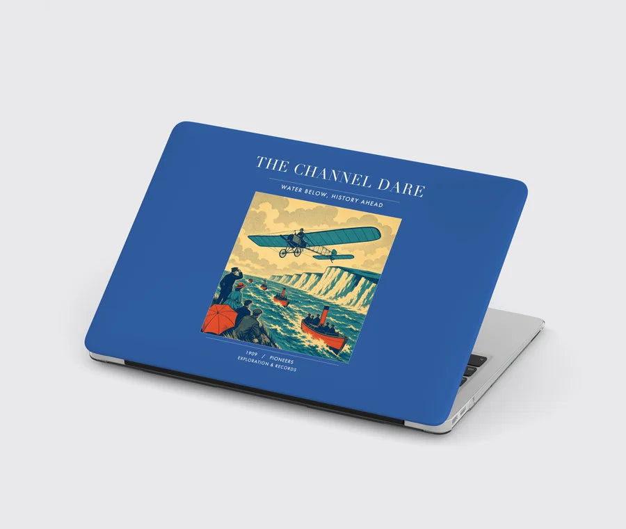 VINTAGE G4324 - The Channel Dare - Designed MacBook Cases design on blue