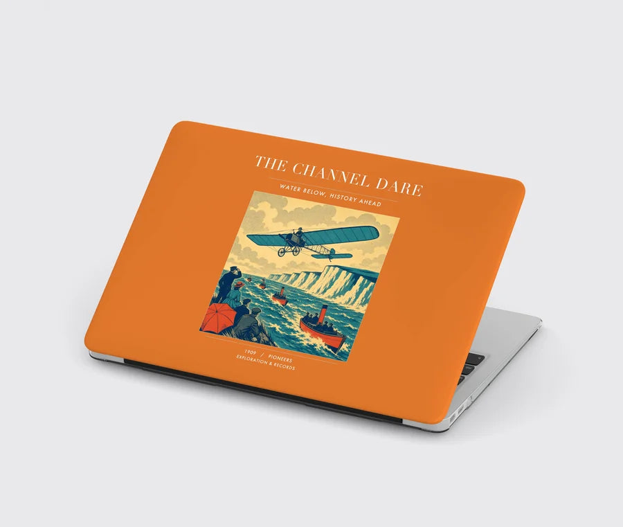 VINTAGE G4324 - The Channel Dare - Designed MacBook Cases design on orange
