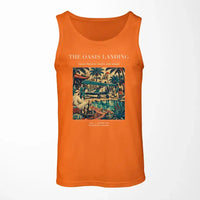 Thumbnail for VINTAGE G4331 - The Oasis Landing - Designed Tank Tops design on orange