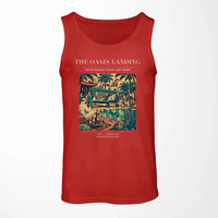Thumbnail for VINTAGE G4331 - The Oasis Landing - Designed Tank Tops design on red