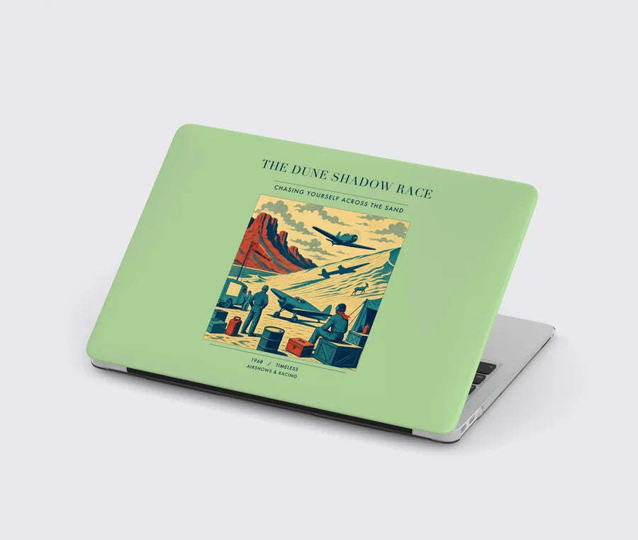 VINTAGE G4334 - The Dune Shadow Race - Designed MacBook Cases design on lightgreen