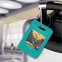 Thumbnail for VINTAGE G4338 - The Canyon Echo Run - Acrylic Luggage Tags design on turquoise
