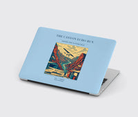 Thumbnail for VINTAGE G4338 - The Canyon Echo Run - Designed MacBook Cases design on lightblue