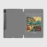 Thumbnail for VINTAGE G4341 - The Monastery Ledge Strip - Designed iPad & Samsung Tablet Cases design on gray samsung