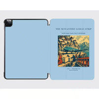 Thumbnail for VINTAGE G4341 - The Monastery Ledge Strip - Designed iPad & Samsung Tablet Cases design on lightblue ipad