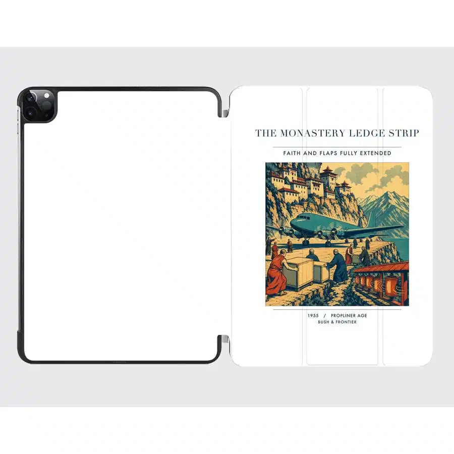 VINTAGE G4341 - The Monastery Ledge Strip - Designed iPad & Samsung Tablet Cases design on white ipad
