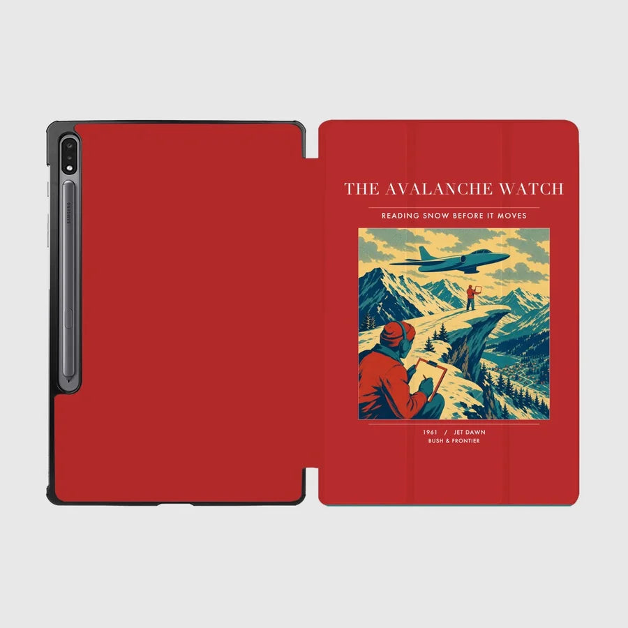 VINTAGE G4344 - The Avalanche Watch - Designed iPad & Samsung Tablet Cases design on red samsung