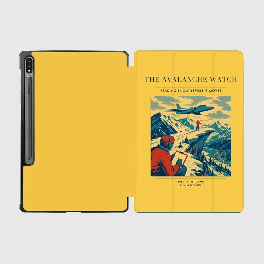 VINTAGE G4344 - The Avalanche Watch - Designed iPad & Samsung Tablet Cases design on yellow samsung