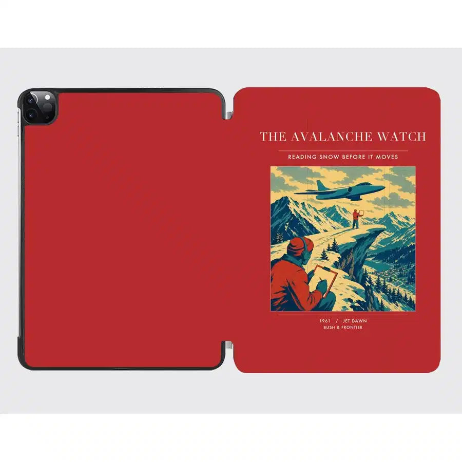VINTAGE G4344 - The Avalanche Watch - Designed iPad & Samsung Tablet Cases design on red ipad