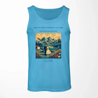 Thumbnail for VINTAGE G4345 - The Summit Wedding Flight - Designed Tank Tops design on skyblue