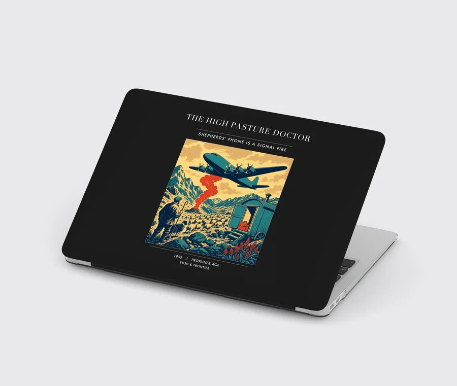 VINTAGE G4348 - The High Pasture Doctor - Designed MacBook Cases design on black