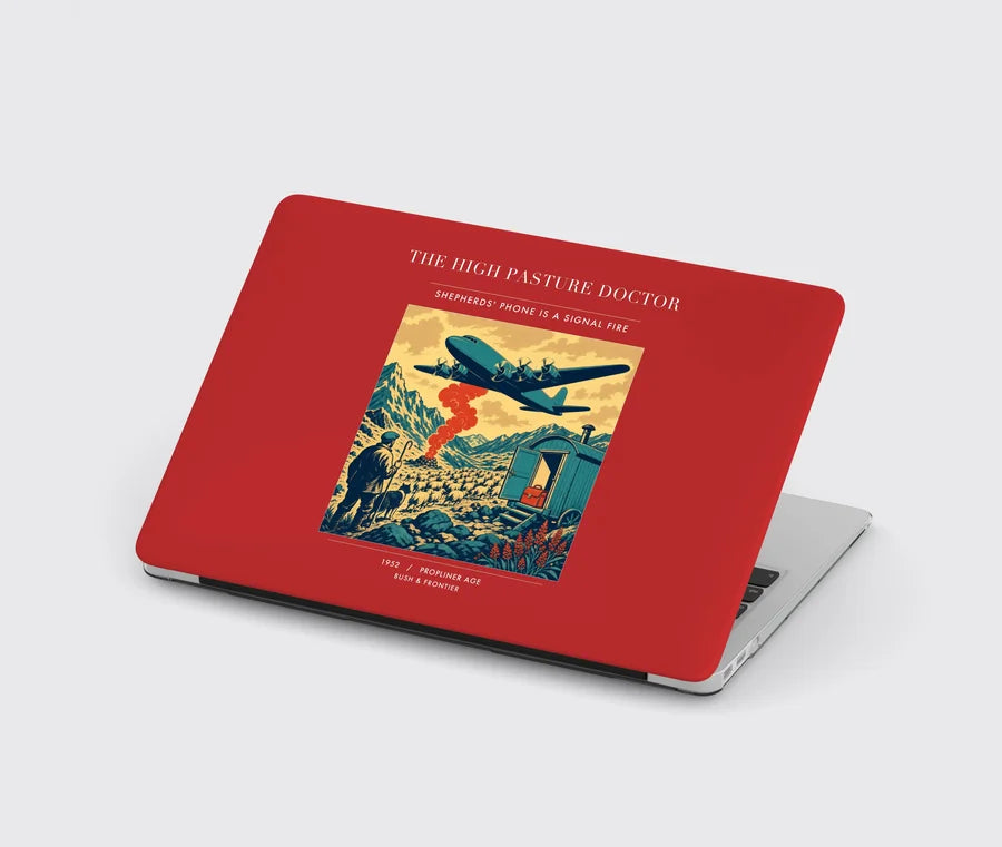 VINTAGE G4348 - The High Pasture Doctor - Designed MacBook Cases design on red