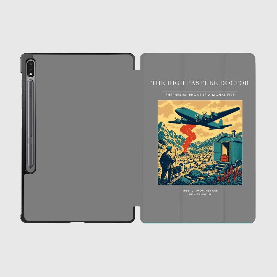 VINTAGE G4348 - The High Pasture Doctor - Designed iPad & Samsung Tablet Cases design on gray samsung