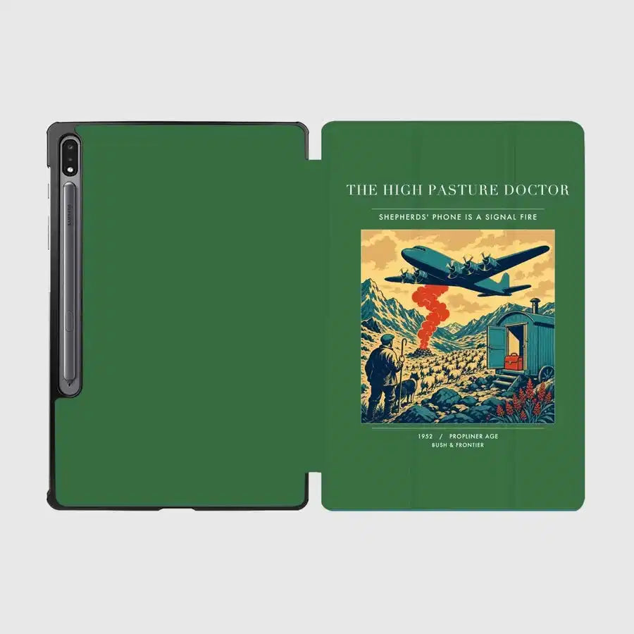 VINTAGE G4348 - The High Pasture Doctor - Designed iPad & Samsung Tablet Cases design on green samsung