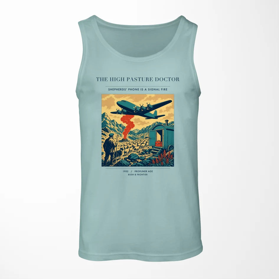 VINTAGE G4348 - The High Pasture Doctor - Designed Tank Tops design on lightgreen