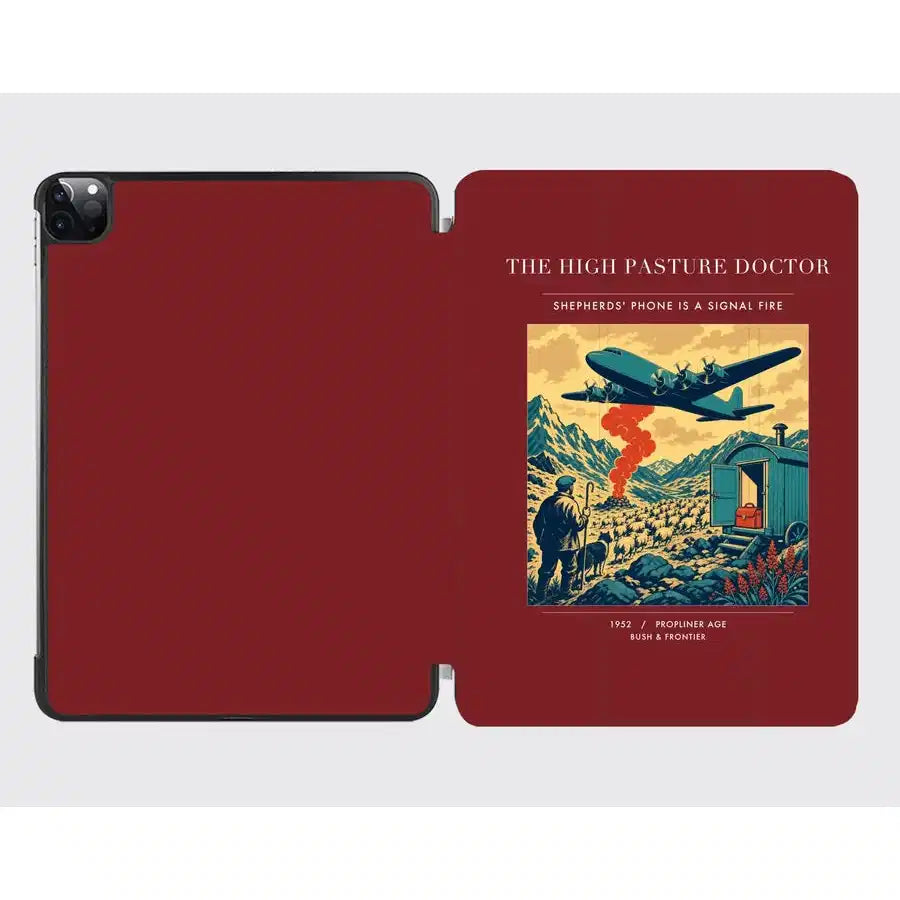 VINTAGE G4348 - The High Pasture Doctor - Designed iPad & Samsung Tablet Cases design on darkred ipad