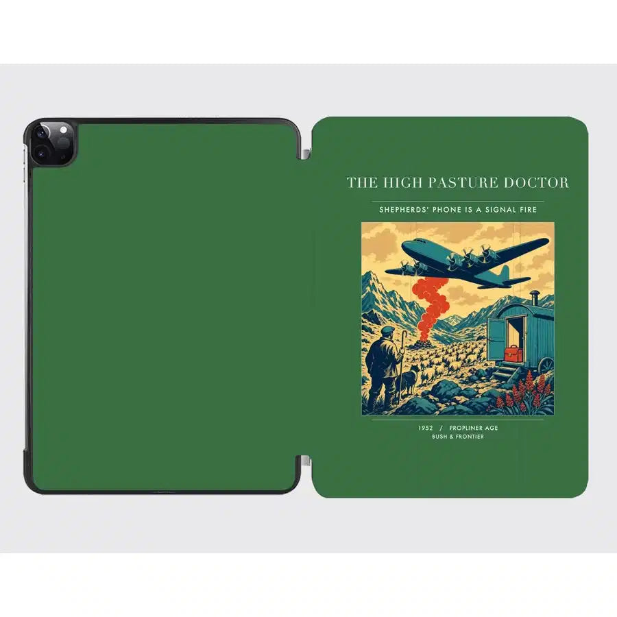 VINTAGE G4348 - The High Pasture Doctor - Designed iPad & Samsung Tablet Cases design on green ipad
