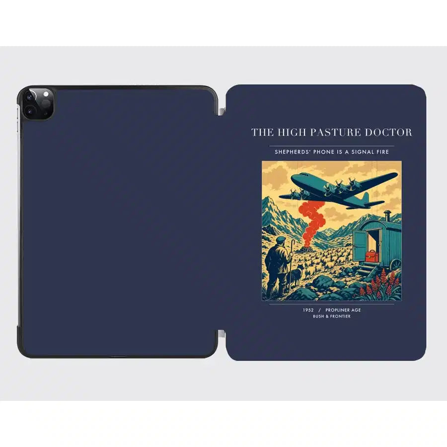 VINTAGE G4348 - The High Pasture Doctor - Designed iPad & Samsung Tablet Cases design on navyblue ipad
