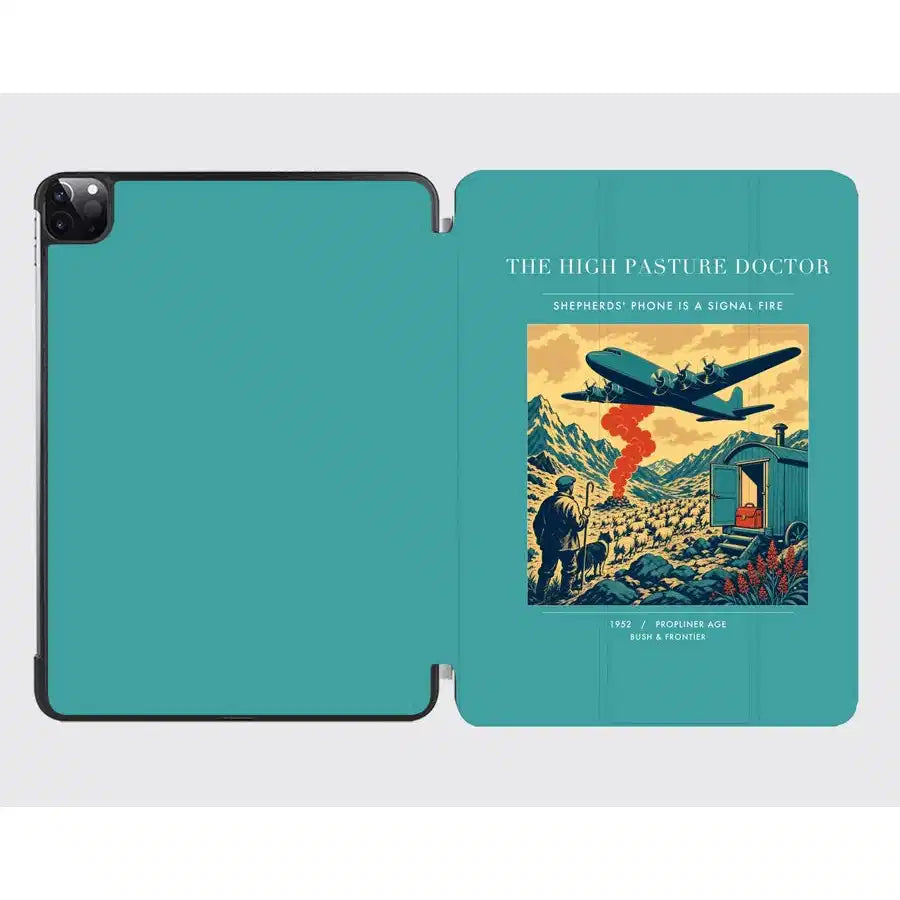VINTAGE G4348 - The High Pasture Doctor - Designed iPad & Samsung Tablet Cases design on turquoise ipad