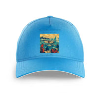 Thumbnail for VINTAGE G4349 - The Glacier Lagoon Touch - Printed Hat design on lightblue