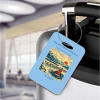 Thumbnail for VINTAGE G4350 - The Reindeer Crossing - Acrylic Luggage Tags design on lightblue