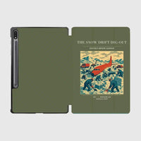 Thumbnail for VINTAGE G4355 - The Snow Drift Dig-Out - Designed iPad & Samsung Tablet Cases design on greenarmy samsung