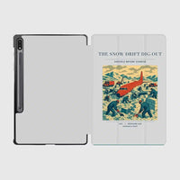 Thumbnail for VINTAGE G4355 - The Snow Drift Dig-Out - Designed iPad & Samsung Tablet Cases design on lightgray samsung