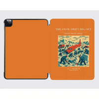 Thumbnail for VINTAGE G4355 - The Snow Drift Dig-Out - Designed iPad & Samsung Tablet Cases design on orange ipad