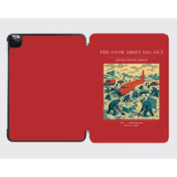 Thumbnail for VINTAGE G4355 - The Snow Drift Dig-Out - Designed iPad & Samsung Tablet Cases design on red ipad