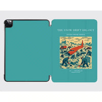 Thumbnail for VINTAGE G4355 - The Snow Drift Dig-Out - Designed iPad & Samsung Tablet Cases design on turquoise ipad
