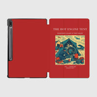 Thumbnail for VINTAGE G4356 - The Hot Engine Tent - Designed iPad & Samsung Tablet Cases design on red samsung