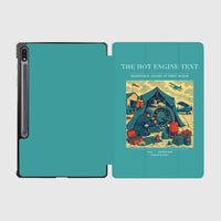 Thumbnail for VINTAGE G4356 - The Hot Engine Tent - Designed iPad & Samsung Tablet Cases design on turquoise samsung