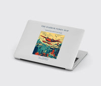 Thumbnail for VINTAGE G4361 - The Harbor Ferry Hop - Designed MacBook Cases design on lightgray