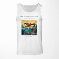 Thumbnail for VINTAGE G4361 - The Harbor Ferry Hop - Designed Tank Tops design on white